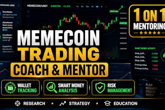 be your 1 on 1 memecoin trading coach meme coin trading  mentor