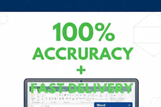 do accurate data entry and typing work