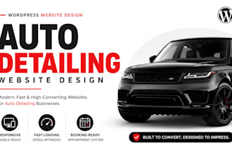 do auto detailing wordpress website design car wash website redesign wix website