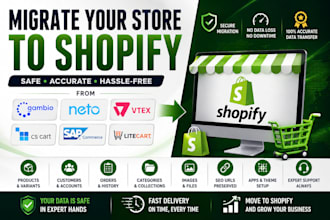migrate your store from gambio neto vtex cs cart sap litecart to shopify website