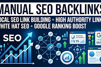 build high manual local SEO backlinks and authority links building