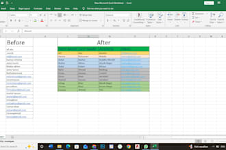 do accurate data entry, excel data cleaning, web research