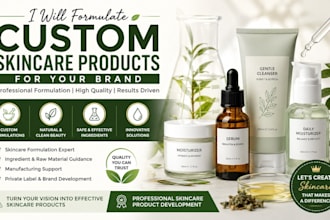 formulate custom skincare products for your brand develop professional skincare