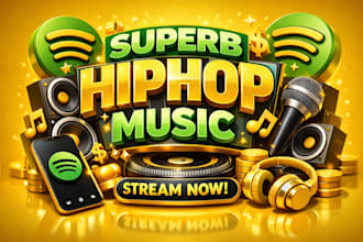 do superb hiphop music, spotify music promo to gain massive playlist listeners