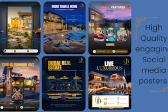 create a real estate website, social media posts and reels for agents