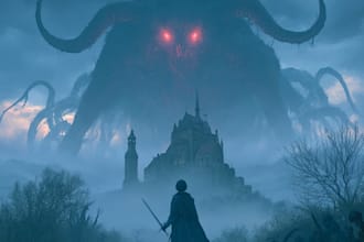 do dark fantasy art illustrations in a painterly style