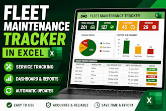 create fleet maintenance and excel report