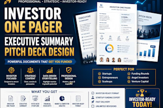 write an investor ready one pager or grant executive summary