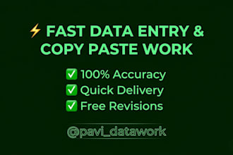 do data entry, excel data entry, and copy paste work in google sheets