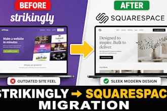 migrate your strikingly website to squarespace professionally
