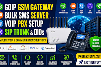 configure, goip GSM gateway, bulk SMS server, voip pbx, sip trunk setup, 3cx
