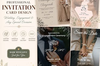 create a wedding invitation and special event card