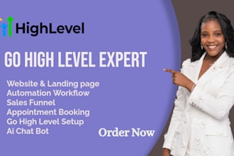 setup gohighlevel CRM, workflows, automation and sales funnel