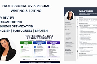write, edit and improve your professional CV or resume