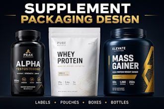 design supplement packaging and label for your health brand