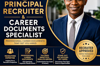 create ats resumes and career documents as a principal recruiter