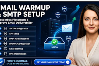 configure email warmup and SMTP for cold email outreach campaigns