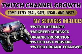 organically promote twitch channel to bring in live viewers and followers