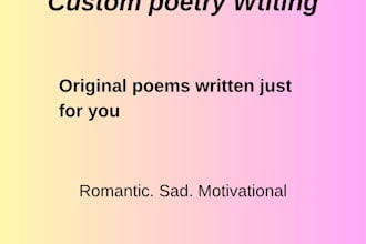 write custom poems in romanian