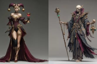 create 3d cosplay armor, eva foam patterns, wearable costume and 3d masks