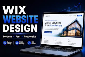 design a modern proffesional and responsive wix website