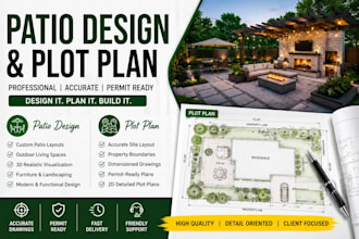 design patio layouts plot plans for your property