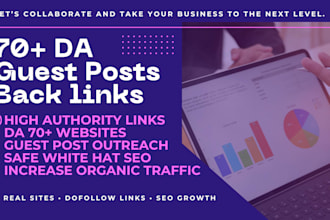 do SEO guest post backlinks as outreach specialist