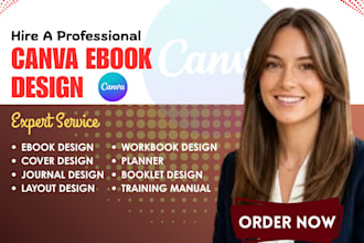canva ebook design redesign journal workbook planner design fillable pdf journal