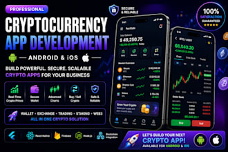 develop a professional cryptocurrency app for android and ios