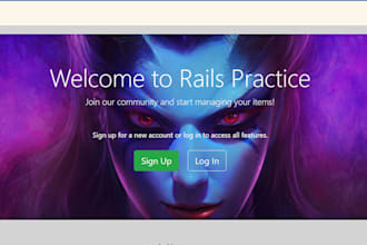 develop a full stack ruby on rails web application