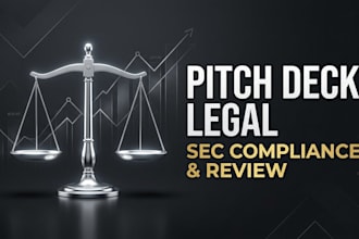 provide legal review and disclaimers for your investment pitch deck