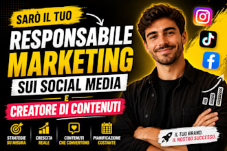 saro il tuo repsonsabile marketing sui social media e  creatore di contenuti
