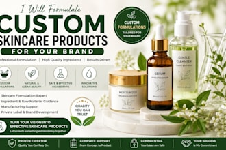 formulate skincare, vitamin c serum, personal care formula and cosmetic products