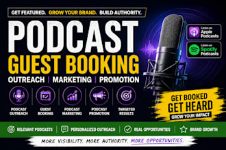 do podcast guest booking podcast outreach and podcast promotion