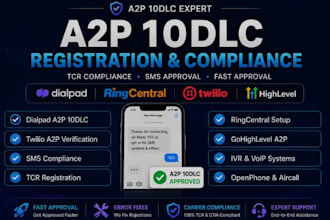 do dialpad a2p 10dlc tcr registration, SMS compliance, phone system setup