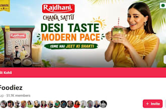promote your food or fmcg brand to 160k plus engaged indian community members