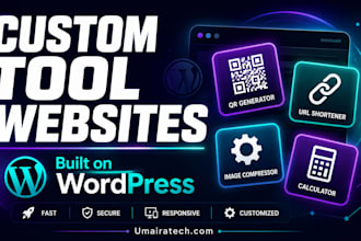 build a custom tool website on wordpress