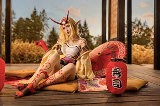 custom cosplay costume, cosplay creation, eva foam cosplay armor, anime, fabric