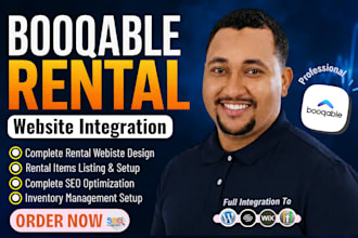 design booqable rental booking website for online booking, inventory management