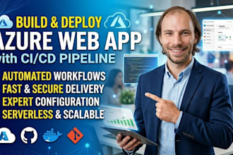 build and deploy web app on azure with github actions