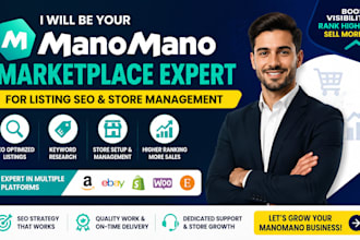 be your manomano marketplace expert for listing SEO store  management