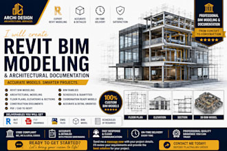 professional revit bim models and architectural documentation