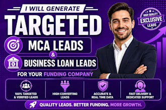 generate targeted mca leads and business loan