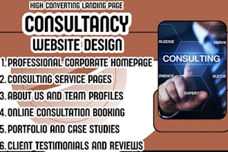 design a consulting website, consultancy website, business consultant