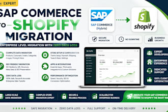 migrate sap commerce to shopify with full enterprise data transfer