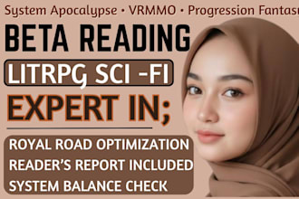 beta read your litrpg or gamelit novel