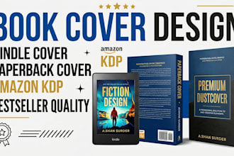 do book cover design, paperback cover design and KDP kindle cover design