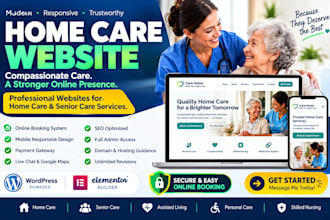design medical, healthcare, home care, dental clinic website