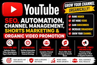do youtube SEO automation channel management shorts marketing
