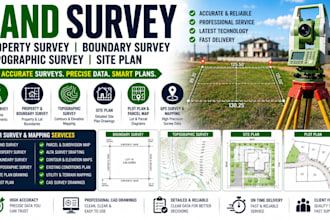 land survey property survey boundary survey topographic survey site plan